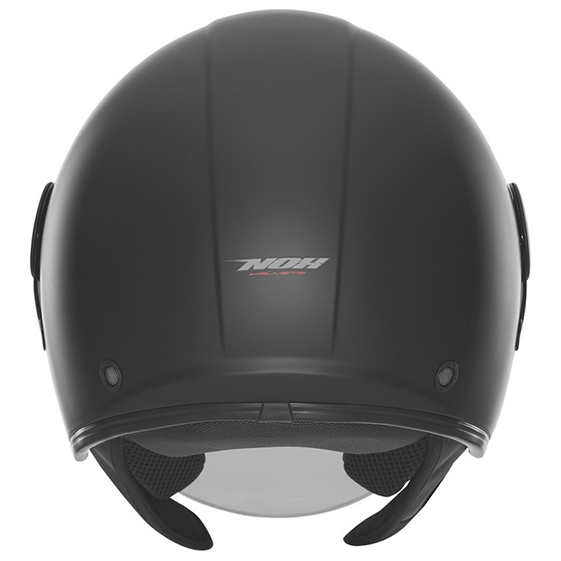 Casque de moto jet NOX N182 noir mat