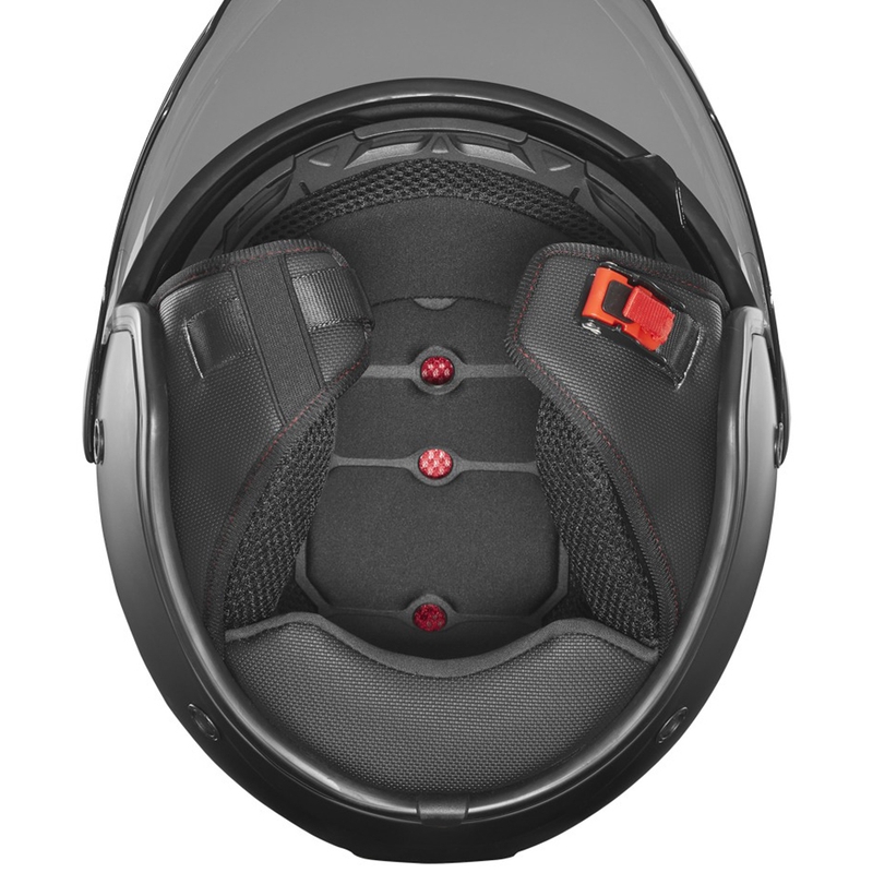 Casque de moto jet NOX N182 noir mat