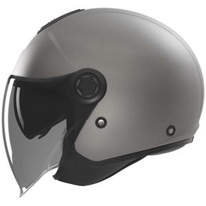 Casque moto jet NOX N182 titane mat