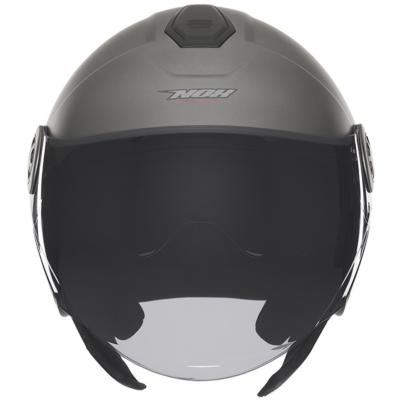 Casque moto jet NOX N182 titane mat