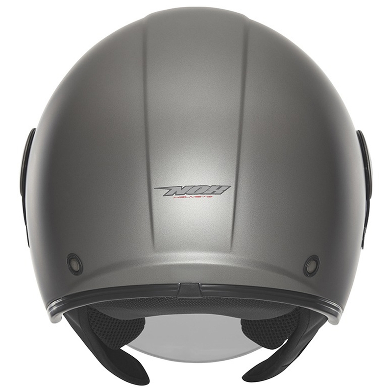 Casque moto jet NOX N182 titane mat