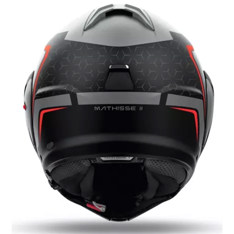 Casque moto modulable Airoh Mathisse 2 Magnet gris mat-noir-rouge