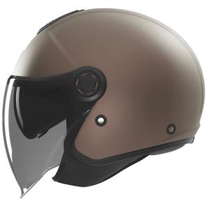 Casque moto jet NOX N182 bronze mat