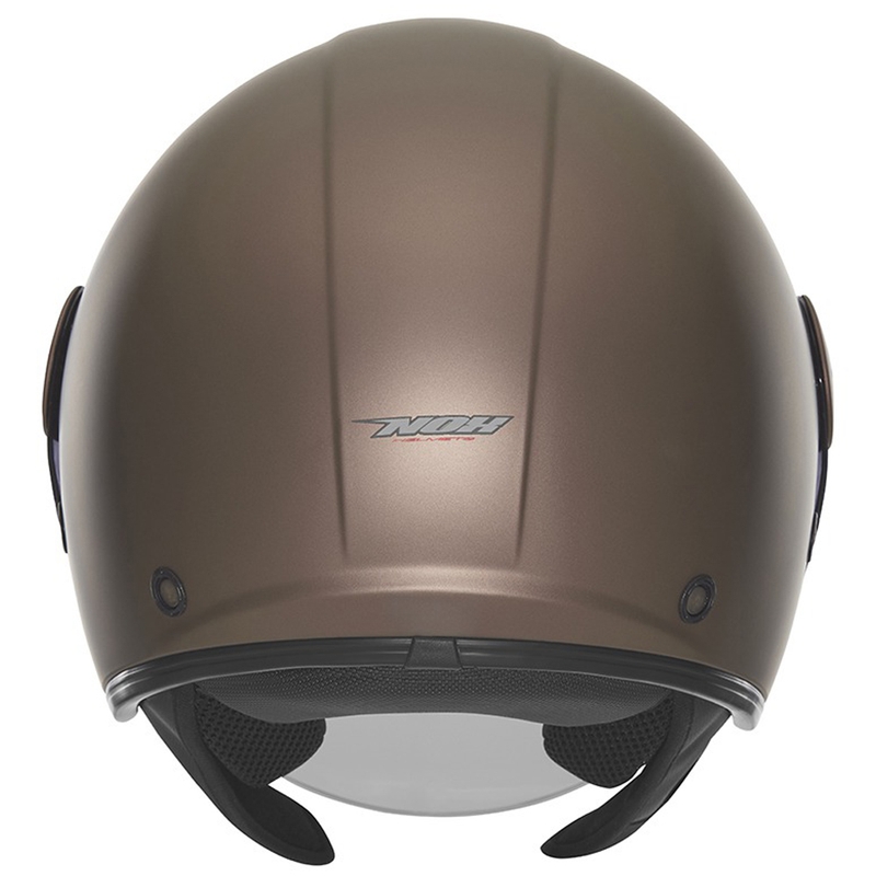 Casque moto jet NOX N182 bronze mat