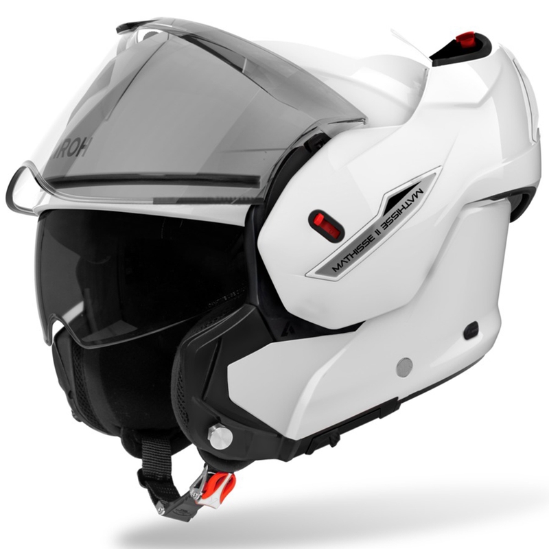 Casque de moto modulable Airoh Mathisse 2 couleurs blanc