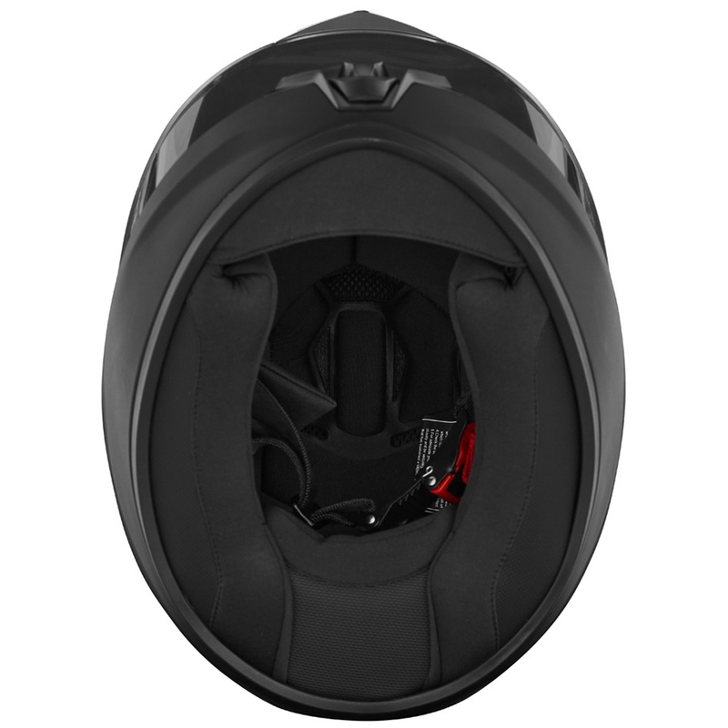 Casque moto intégral enfant NOX N731, noir mat