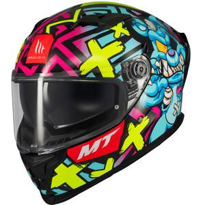 Casque moto intégral MT Braker SV Crazy Teddy multicolore
