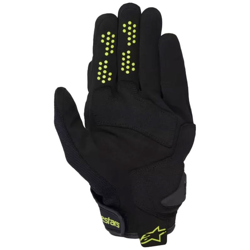 Gants de moto Alpinestars Chrome V2 kaki foncé-noir-jaune