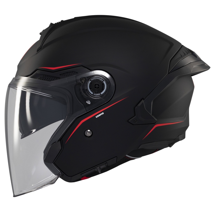 Casque jet MT Cosmo SV noir mat