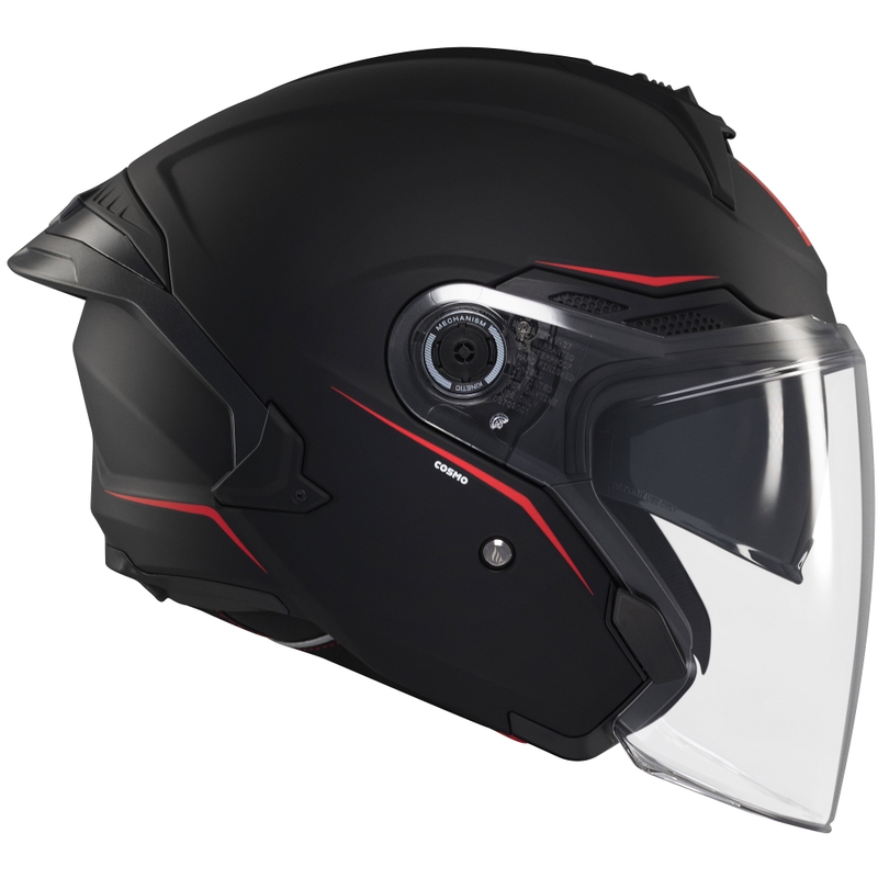 Casque jet MT Cosmo SV noir mat