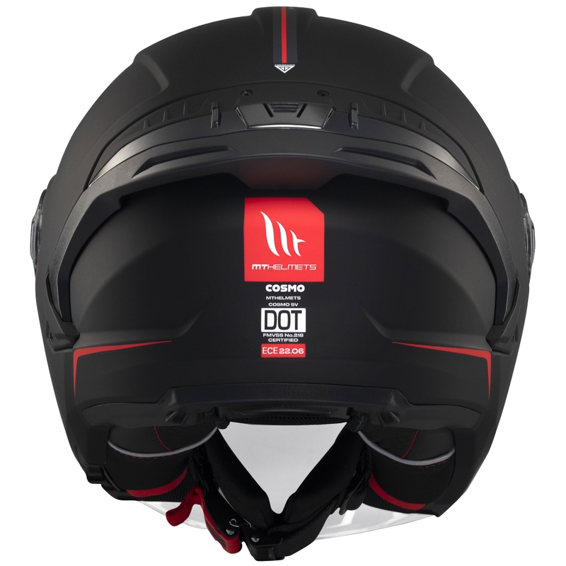Casque jet MT Cosmo SV noir mat