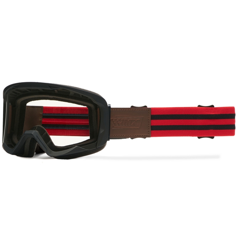 Lunettes de motocross iMX Endurance Rouille noir-rouge avec plexiglas fumé