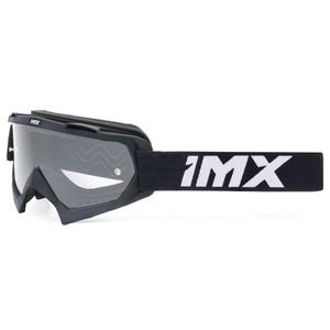 Lunettes de motocross iMX Mud noires avec plexiglas transparent