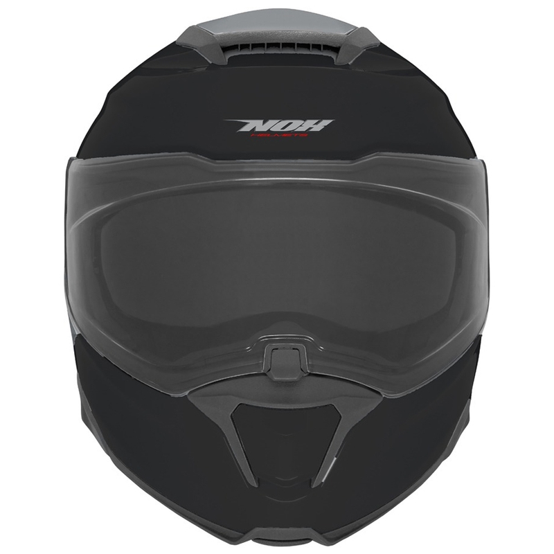 Casque de moto modulable NOX N967 noir brillant