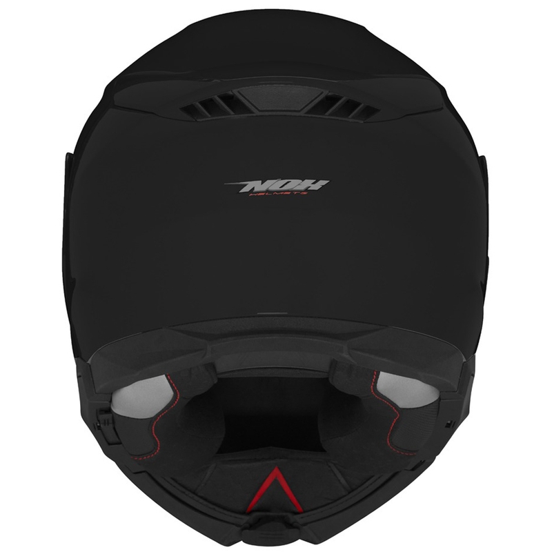 Casque de moto modulable NOX N967 noir brillant