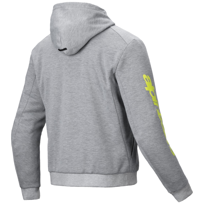 Sweat-shirt moto Alpinestars Chrome V2 Sport gris-jaune