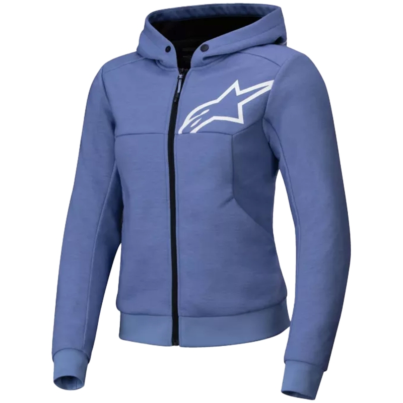 Blouson moto femme Alpinestars Stella Chrome V2 Sport bleu