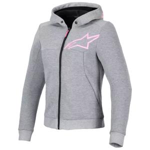 Blouson moto femme Alpinestars Stella Chrome V2 Sport gris-rose