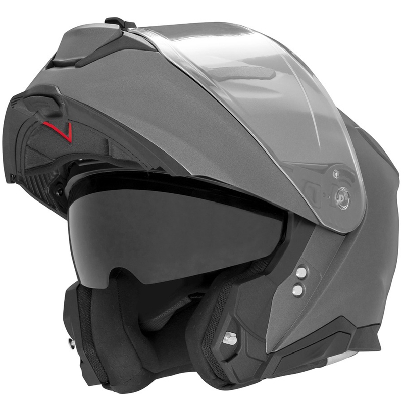 Casque moto modulable NOX N967 titane