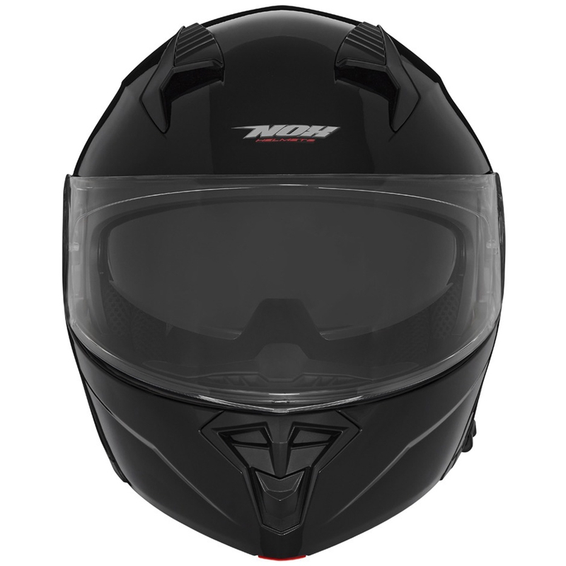 Casque moto modulable NOX N968 noir brillant
