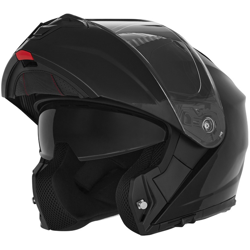 Casque moto modulable NOX N968 noir brillant