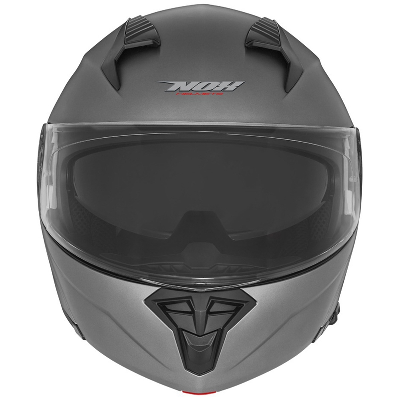 Casque moto modulable NOX N968 titane