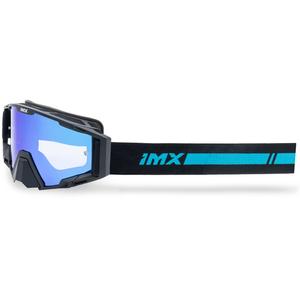 Lunettes de motocross iMX Sand noir-bleu avec plexiglas bleu iridium