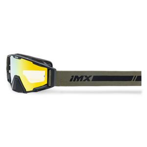 Lunettes de motocross iMX Sand noir-bronze avec plexiglas iridium orange
