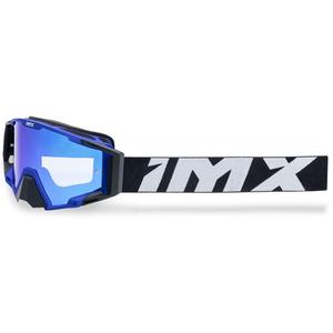 Lunettes de motocross iMX Sand noir-bleu avec plexiglas iridium