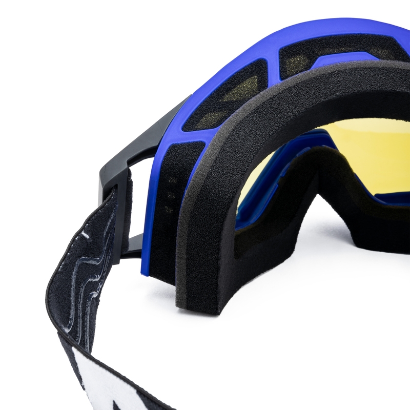 Lunettes de motocross iMX Sand noir-bleu avec plexiglas iridium