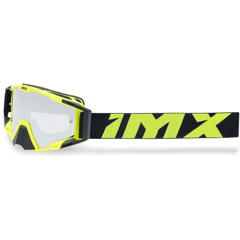 Lunettes de motocross iMX Sand jaune-noir avec plexiglas iridium