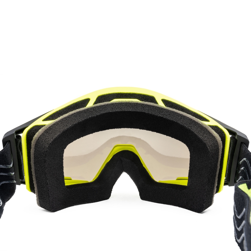 Lunettes de motocross iMX Sand jaune-noir avec plexiglas iridium