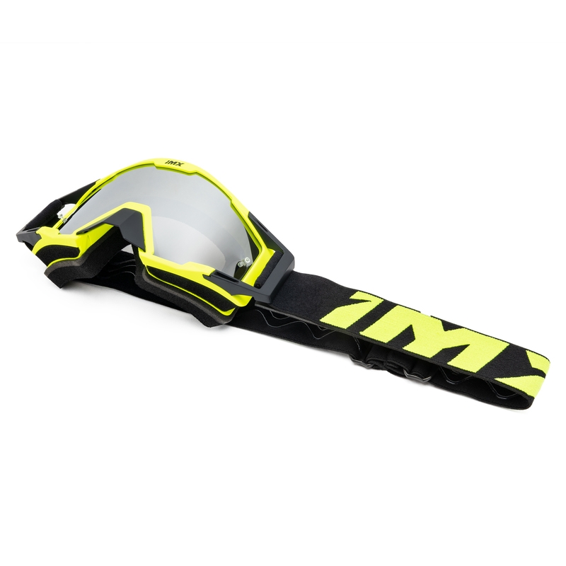 Lunettes de motocross iMX Sand jaune-noir avec plexiglas iridium