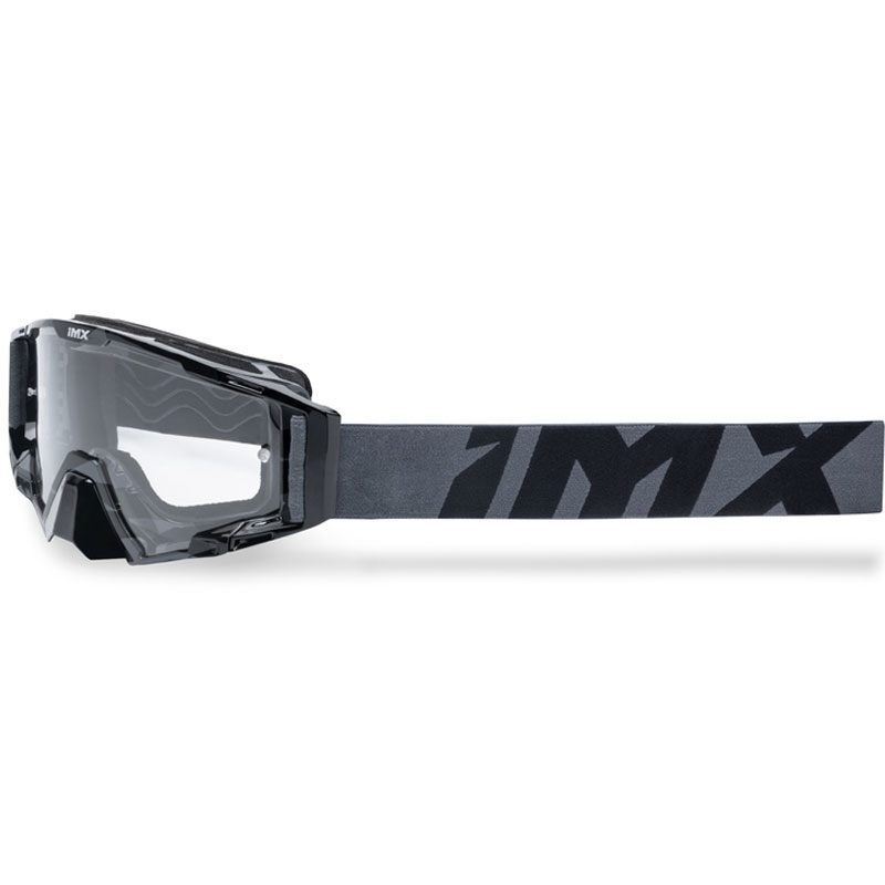 Lunettes de motocross iMX Sand gris-noir avec plexiglas iridium