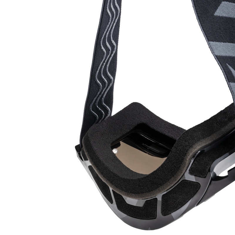 Lunettes de motocross iMX Sand gris-noir avec plexiglas iridium