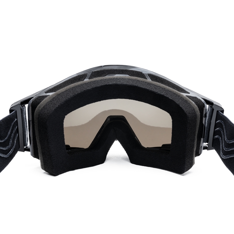 Lunettes de motocross iMX Sand gris-noir avec plexiglas iridium