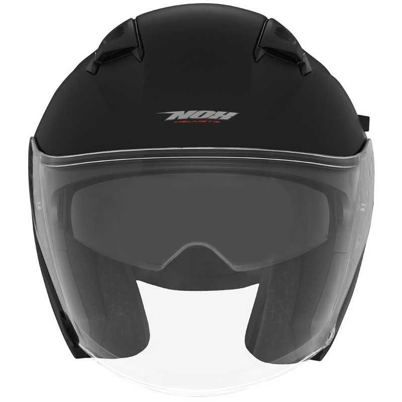 Casque moto jet NOX N130 noir mat