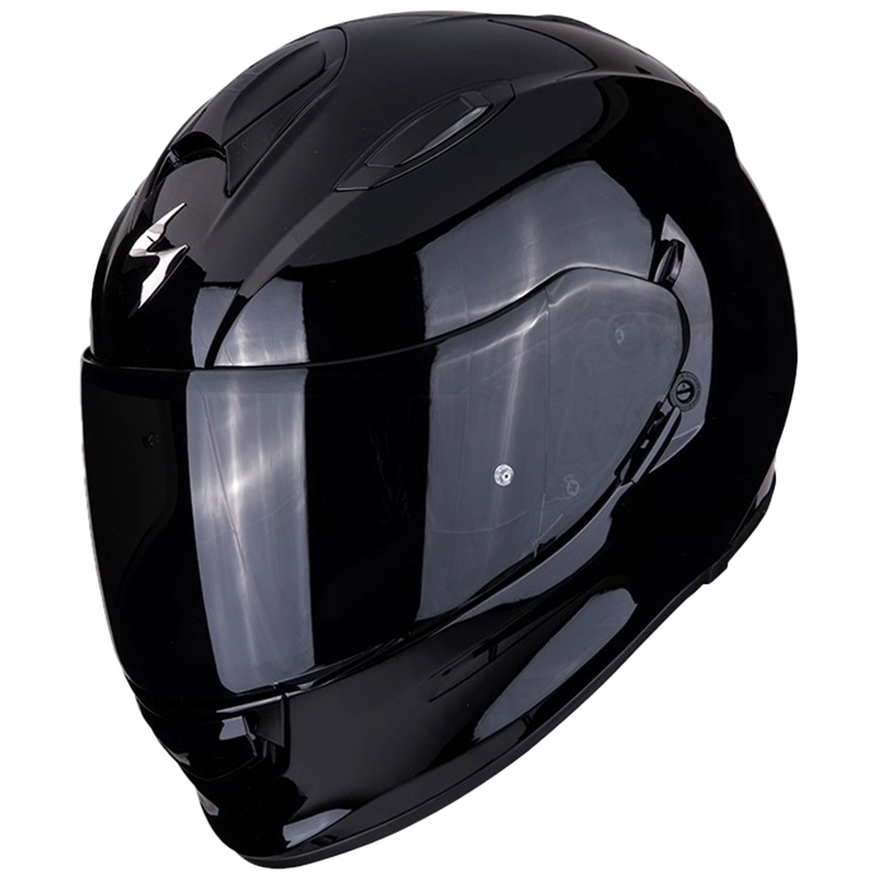 Casque moto intégral Scorpion Exo-491 Solid noir brillant