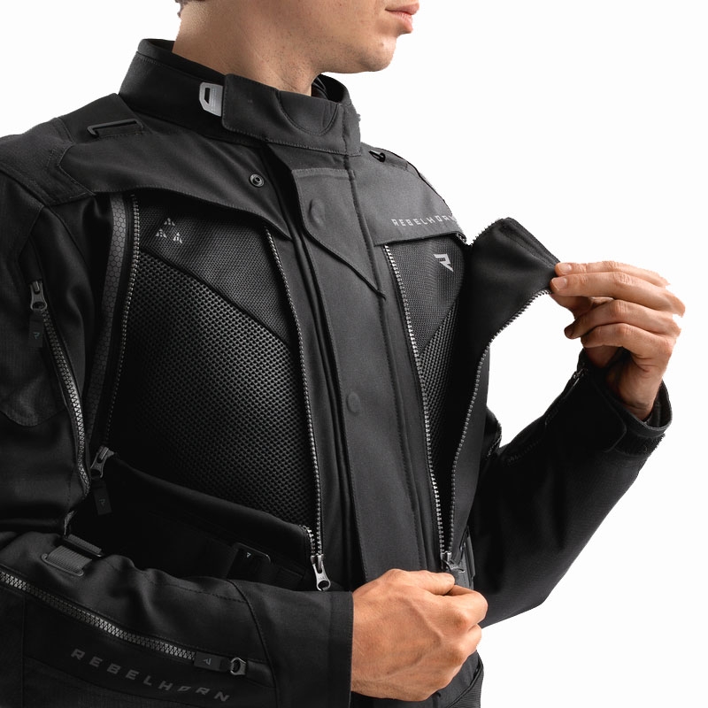 Blouson moto Rebelhorn Hardy 3.0 noir