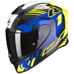 Casque intégral Scorpion EXO-R1 EVO Carbon Air Supra noir-jaune fluo-bleu