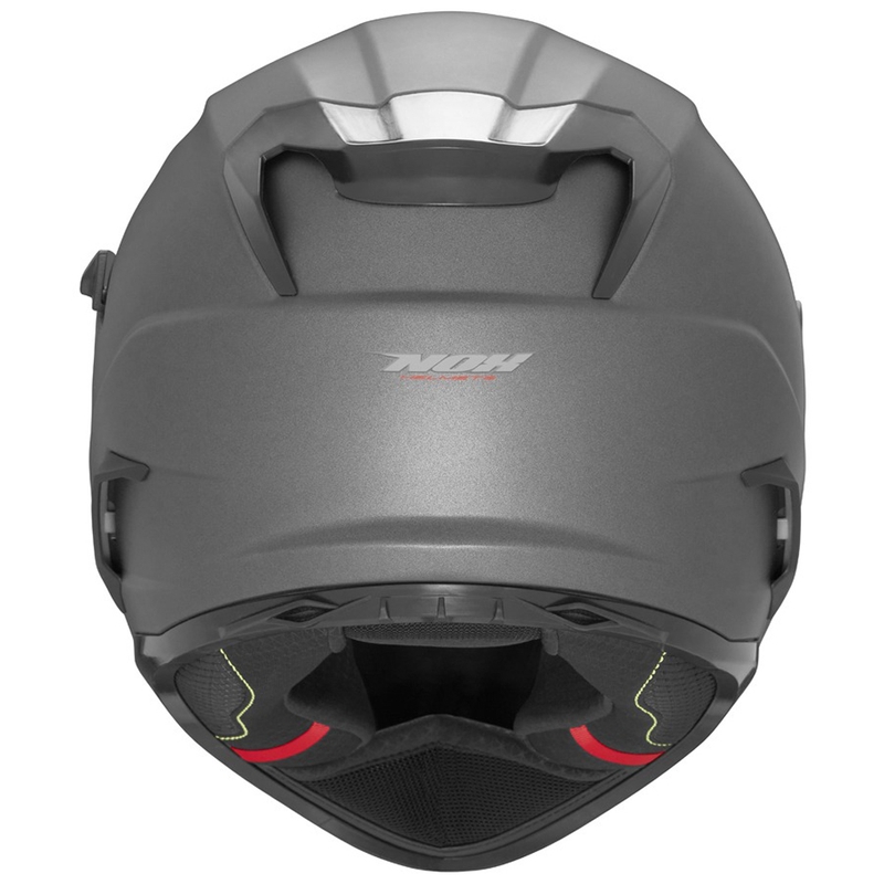 Casque moto intégral NOX N304S, titane mat