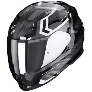 Casque intégral SCORPION EXO-491 SPIN noir-blanc en promotion soldes