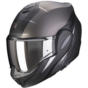 Casque moto pliable Scorpion EXO-TECH PRIMUS noir argenté mat