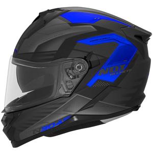 Casque moto intégral NOX N304S CARVER noir-bleu mat
