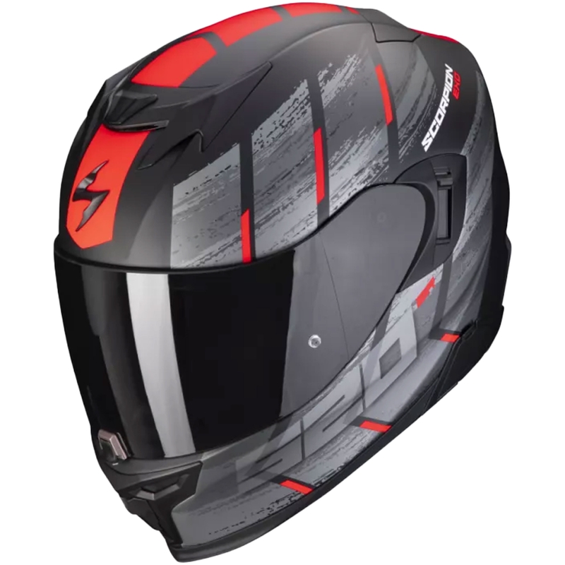 Casque moto intégral Scorpion EXO-520 EVO Air Maha noir-rouge soldes
