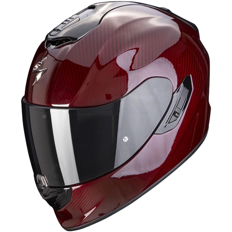 Casque moto intégral Scorpion EXO-1400 Carbon rouge