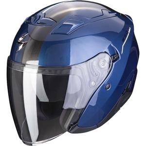Casque ouvert Scorpion EXO-230 SR bleu foncé-blanc