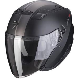 Casque ouvert Scorpion EXO-230 SR mat noir-argent-rouge