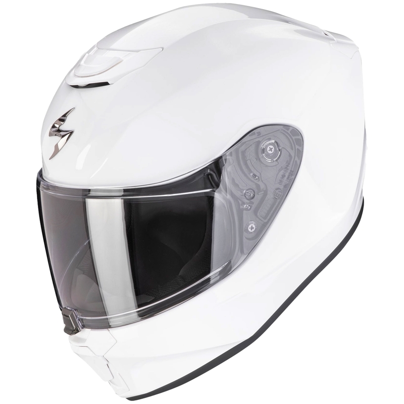 Casque intégral de moto pour enfant Scorpion EXO-JNR AIR SOLID blanc