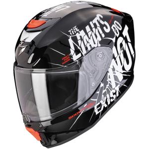 Casque moto enfant Scorpion EXO-JNR AIR BOUM noir et blanc